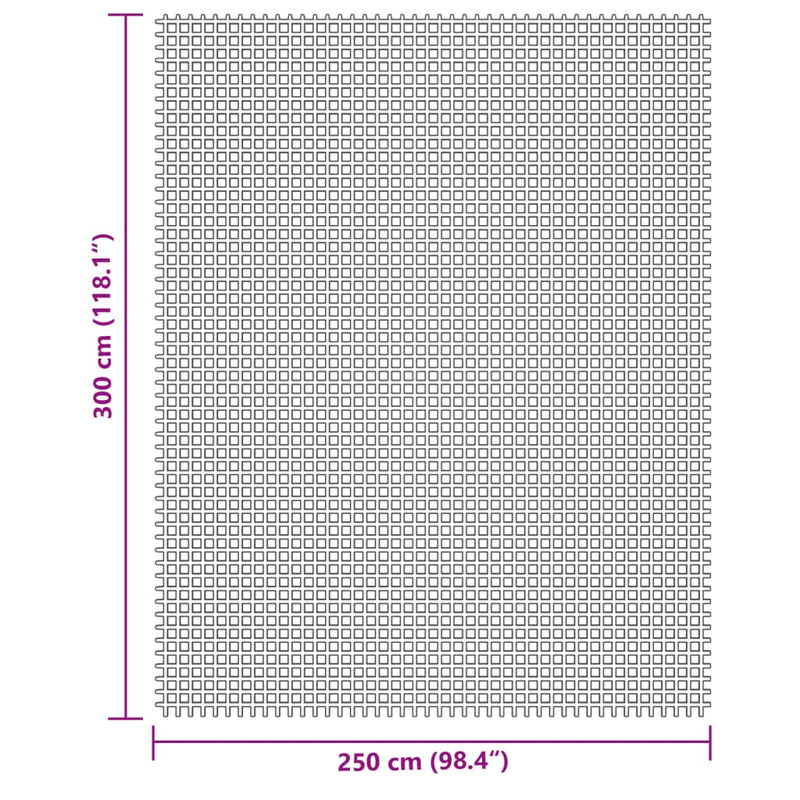 Campingteppich Creme 3x2,5 m