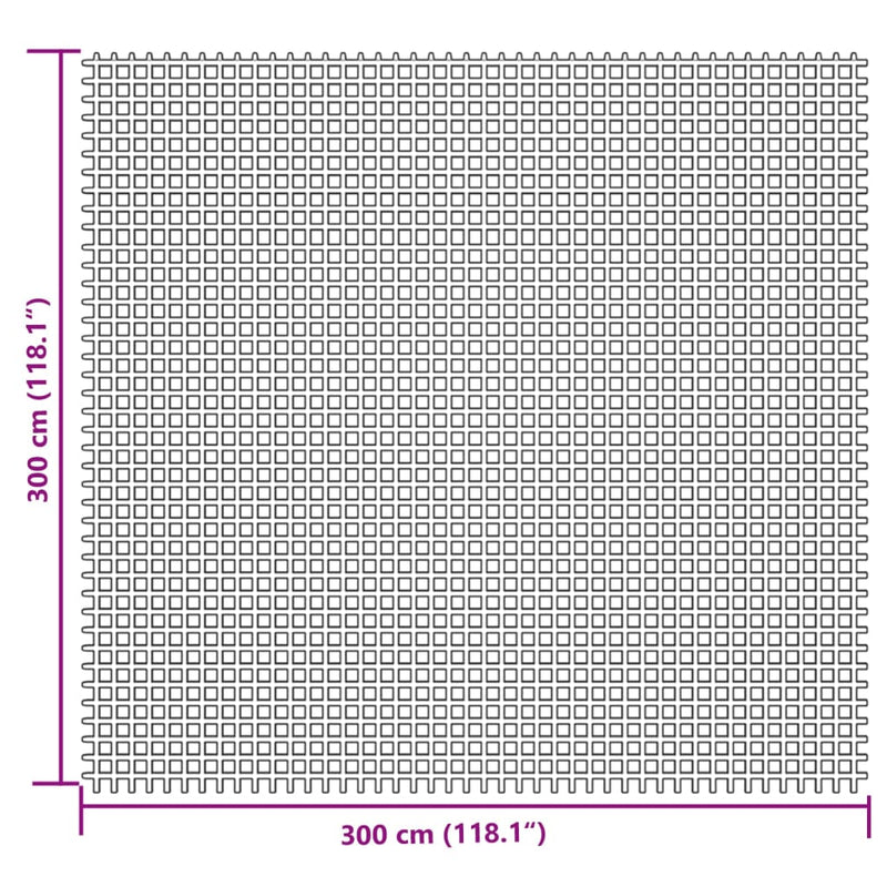 Campingteppich Creme 3x3 m