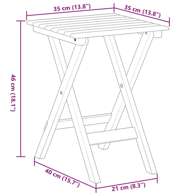 Schaukelstühle 2 Stk. mit Klapptisch Weiß Massivholz Pappel