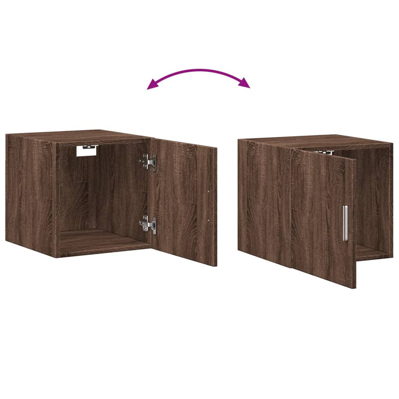 Wandschrank Braun Eichen-Optik 40x42,5x40 cm Holzwerkstoff