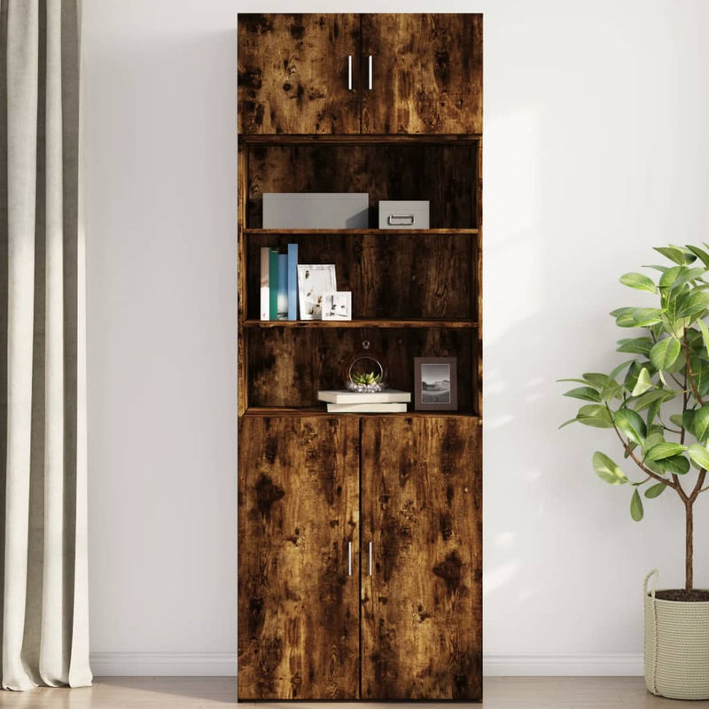 Wandschrank Räuchereiche 80x42,5x40 cm Holzwerkstoff