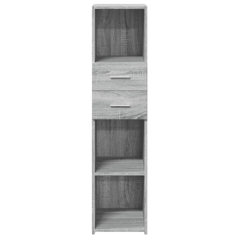 Highboard Grau Sonoma 30x42,5x124 cm Holzwerkstoff