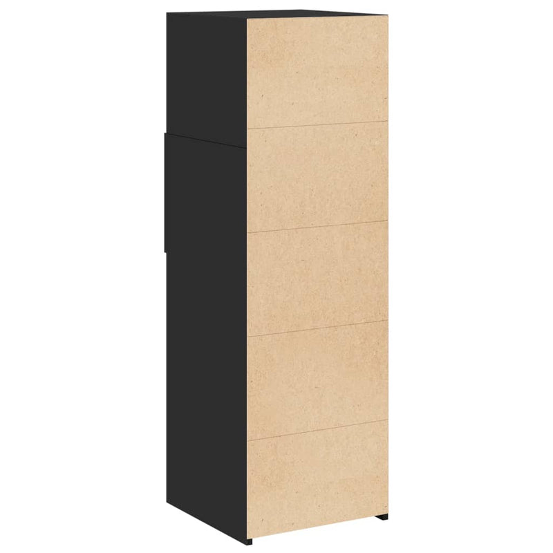 Highboard Schwarz 40x42,5x124 cm Holzwerkstoff