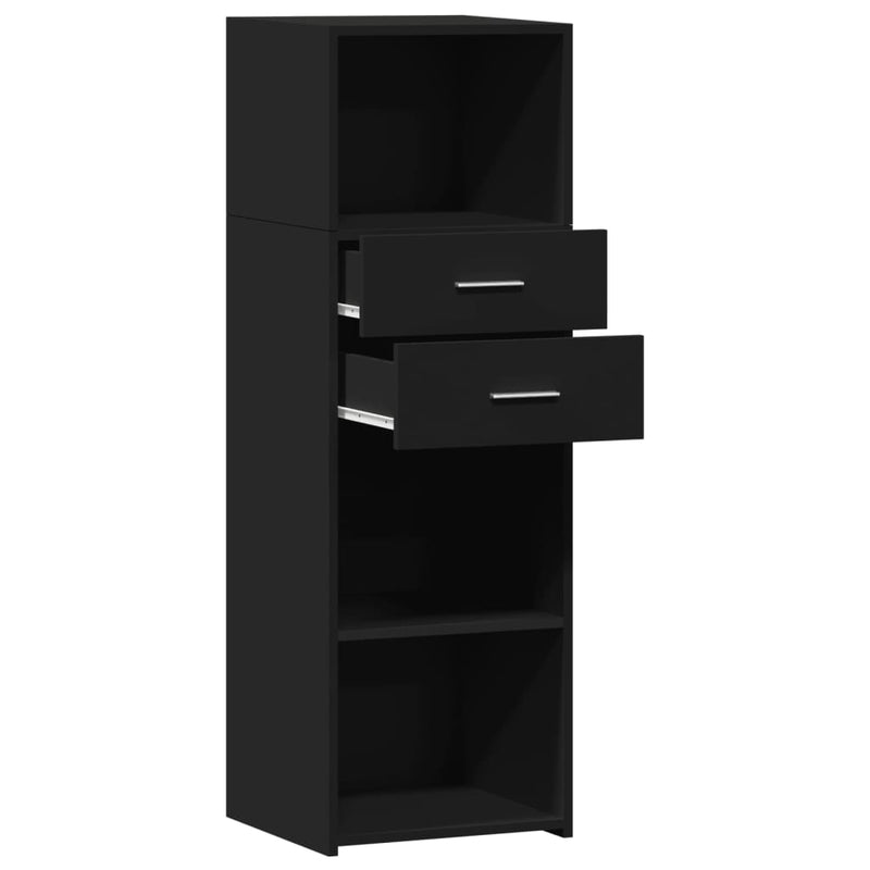 Highboard Schwarz 40x42,5x124 cm Holzwerkstoff