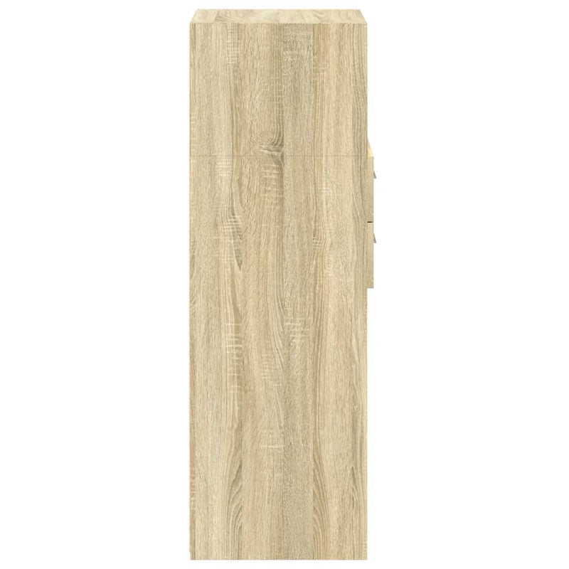 Highboard Sonoma-Eiche 40x42,5x124 cm Holzwerkstoff