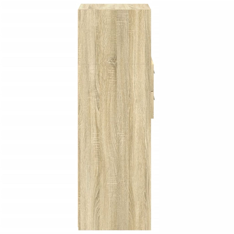 Highboard Sonoma-Eiche 45x42,5x124 cm Holzwerkstoff