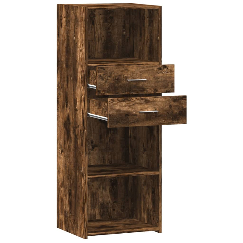 Highboard Räuchereiche 45x42,5x124 cm Holzwerkstoff