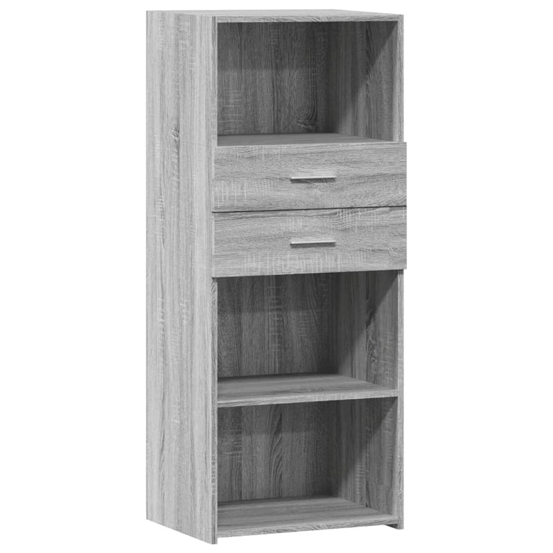 Highboard Grau Sonoma 50x42,5x124 cm Holzwerkstoff