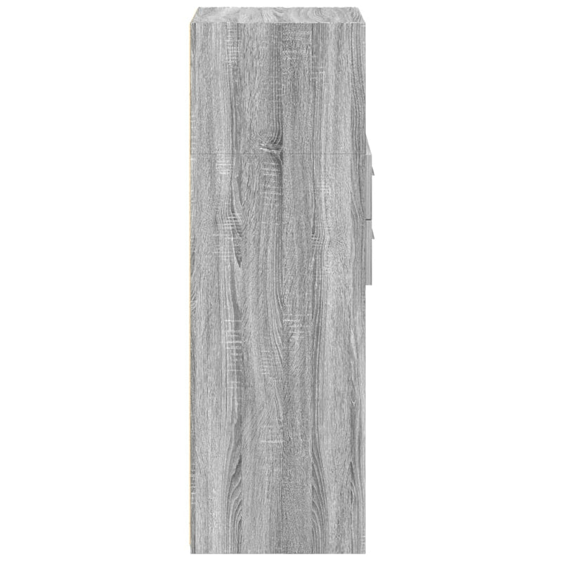 Highboard Grau Sonoma 50x42,5x124 cm Holzwerkstoff