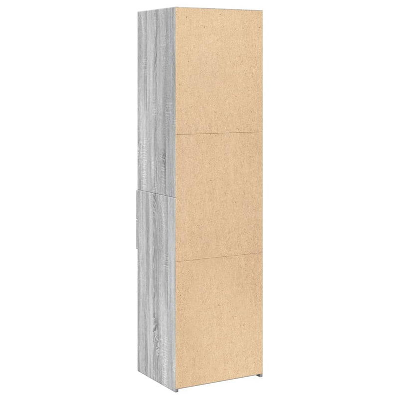 Highboard Grau Sonoma 50x42,5x185 cm Holzwerkstoff