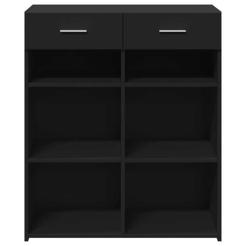 Sideboard Schwarz 80x42,5x93 cm Holzwerkstoff