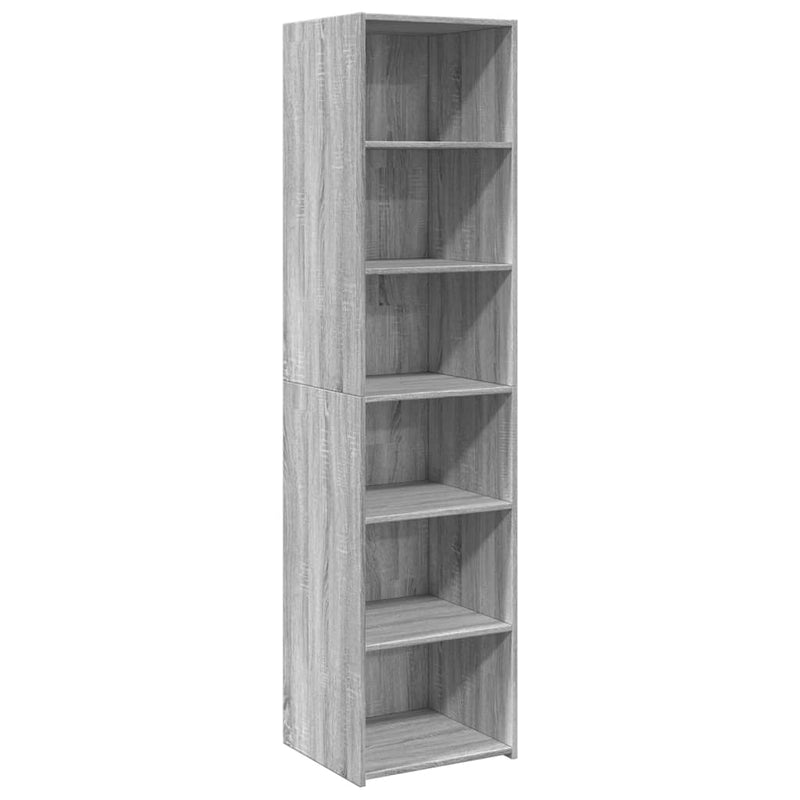 Highboard Grau Sonoma-Eiche 45x41x185 cm Holzwerkstoff