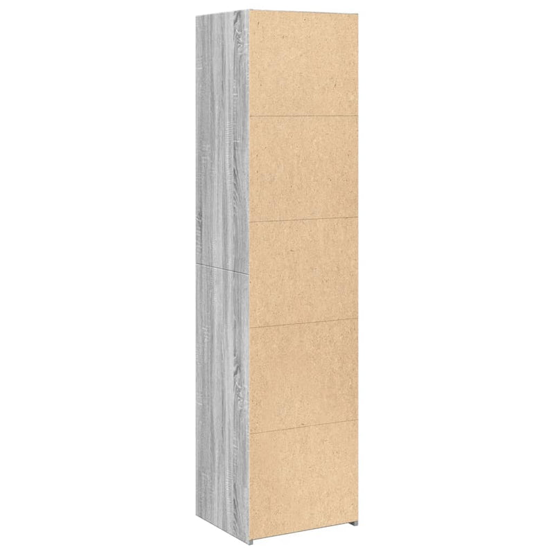 Highboard Grau Sonoma-Eiche 45x41x185 cm Holzwerkstoff