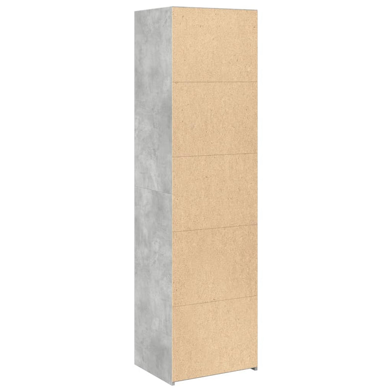 Highboard Betongrau 50x41x185 cm Holzwerkstoff