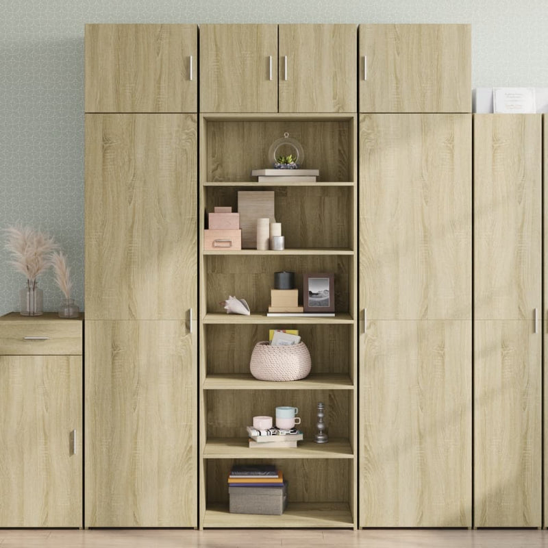 Highboard Sonoma-Eiche 70x41x185 cm Holzwerkstoff