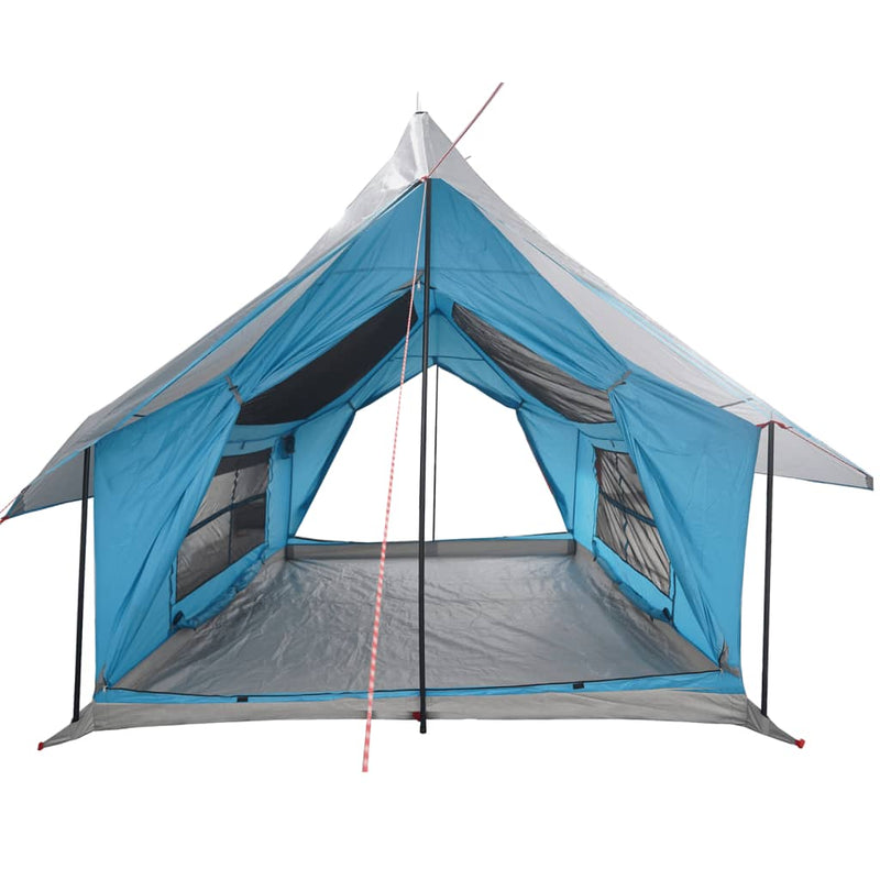 Campingzelt 5 Personen Blau Wasserdicht