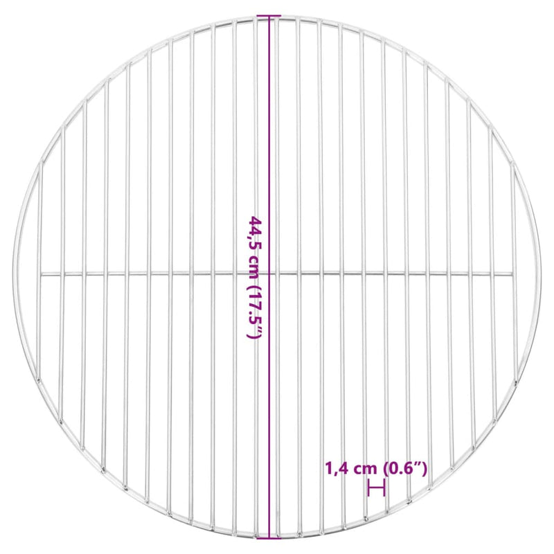 Grillrost Rund Ø44,5 cm 304 Edelstahl