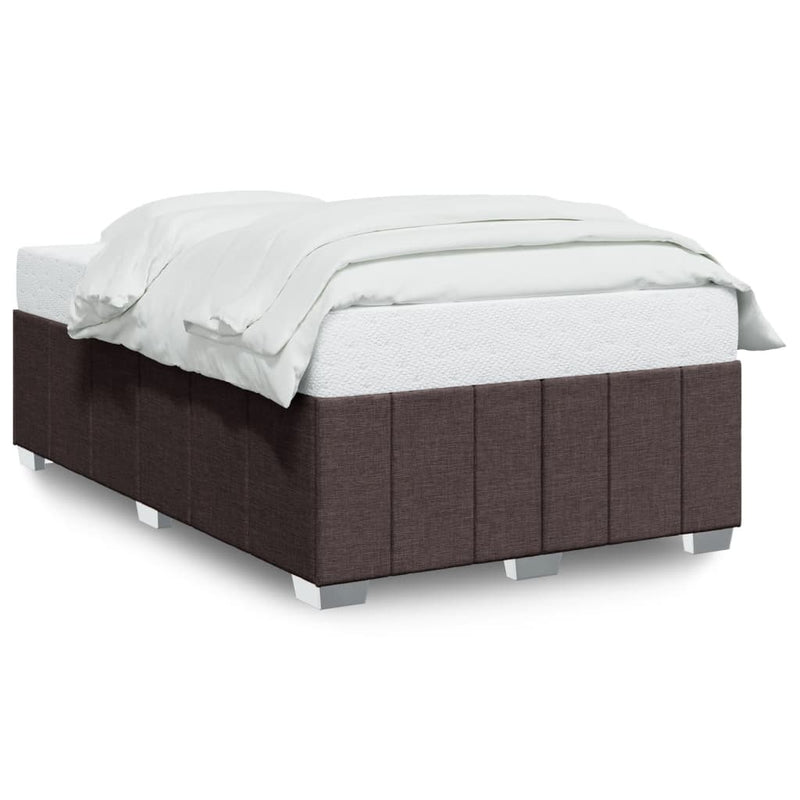 Bettgestell Dunkelbraun 120x200 cm Stoff
