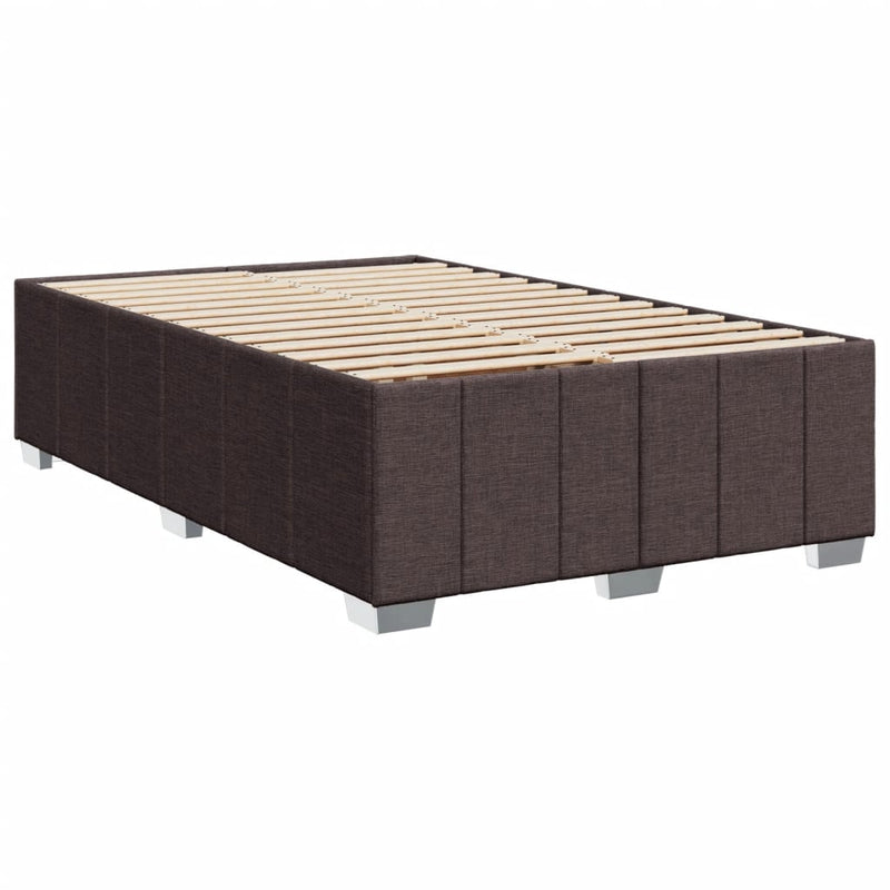 Bettgestell Dunkelbraun 120x200 cm Stoff
