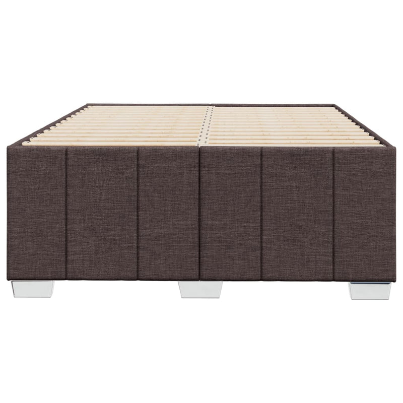 Bettgestell Dunkelbraun 120x200 cm Stoff