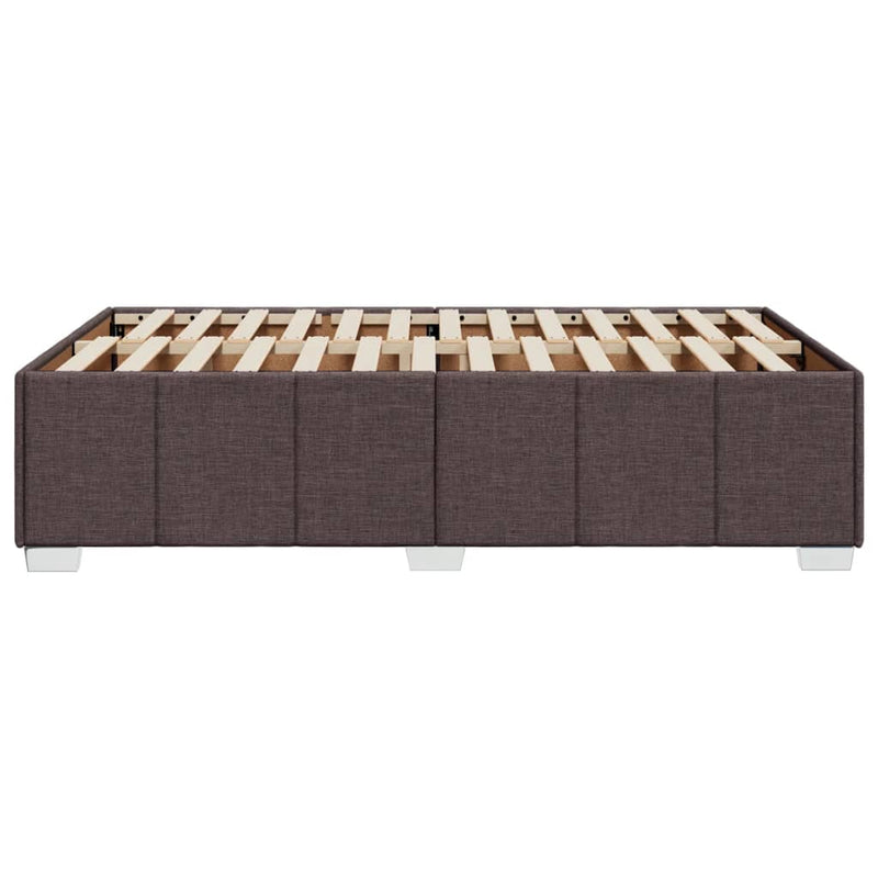 Bettgestell Dunkelbraun 120x200 cm Stoff