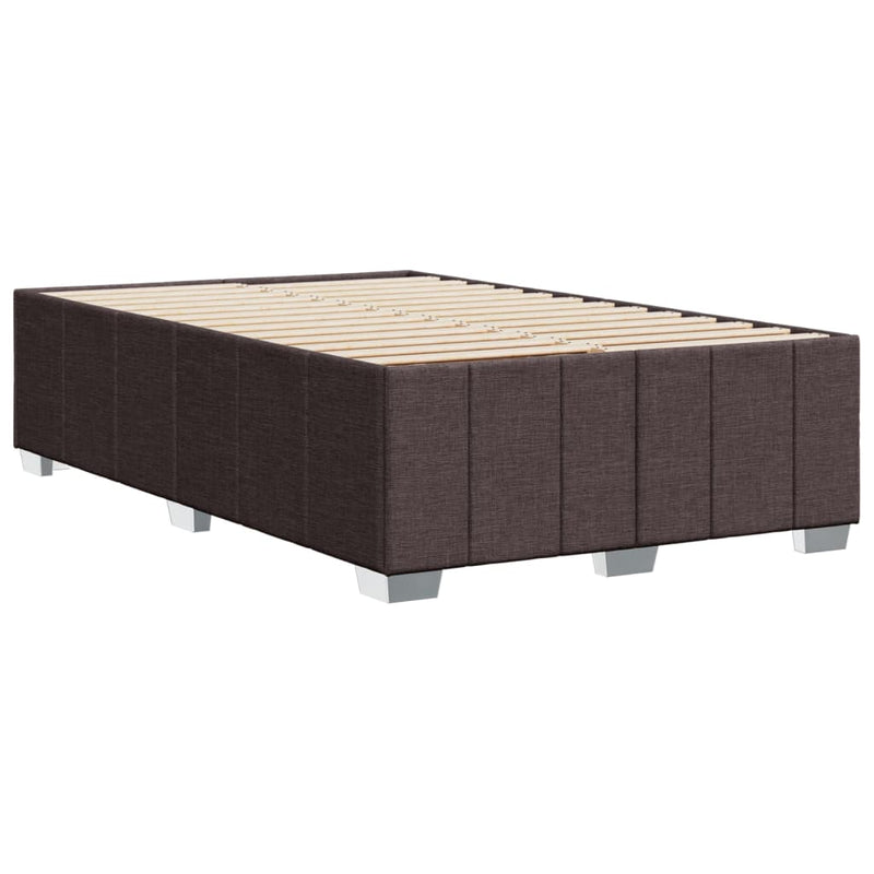 Bettgestell Dunkelbraun 120x200 cm Stoff