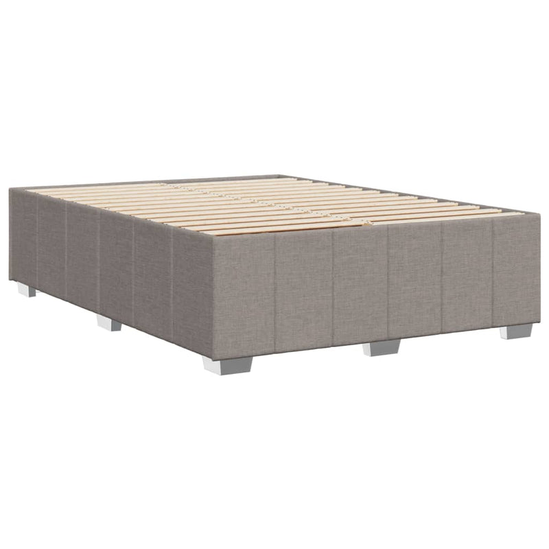 Bettgestell ohne Matratze Taupe 160x200 cm Stoff