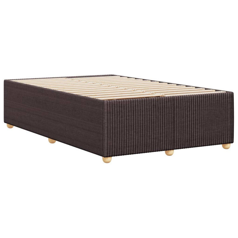 Bettgestell Dunkelbraun 120x200 cm Stoff
