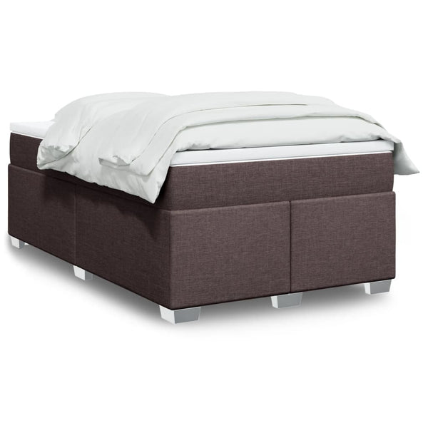 Boxspringbett mit Matratze Dunkelbraun 120x190 cm Stoff