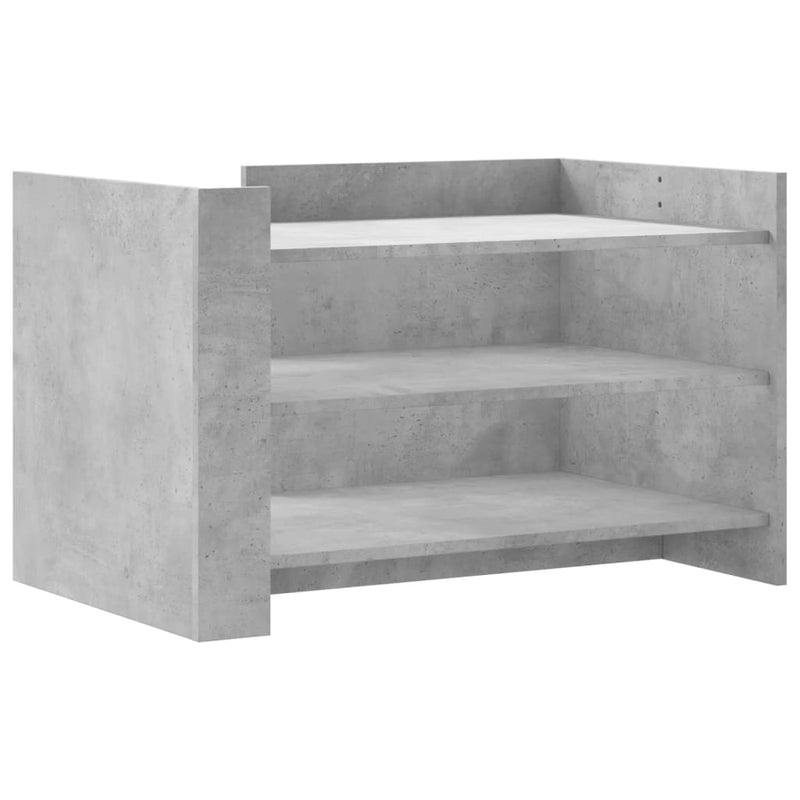 Couchtisch Betongrau 80x50x50 cm Holzwerkstoff