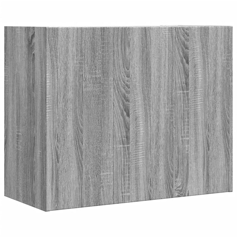 Wandregal Grau Sonoma 75x35x60 cm Holzwerkstoff