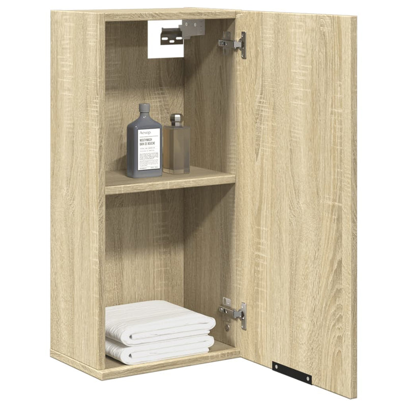 Wand-Badschrank Sonoma-Eiche 32x20x67 cm