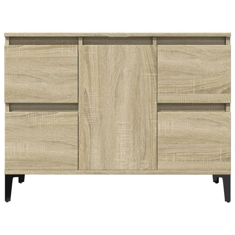 Waschbeckenunterschrank Sonoma-Eiche 80x33x60 cm Holzwerkstoff