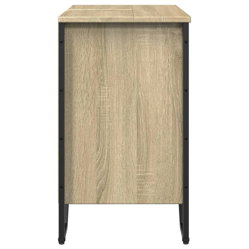 Waschbeckenunterschrank Sonoma-Eiche 60x35x60 cm Holzwerkstoff