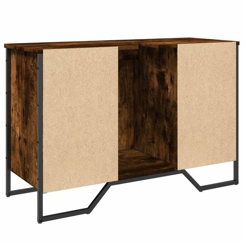 Waschbeckenunterschrank Räuchereiche 91x35x60 cm Holzwerkstoff