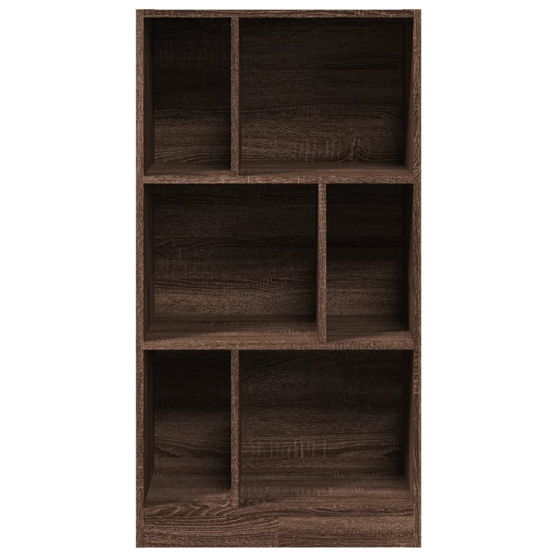 Bücherregal Braun Eichen-Optik 57x28,5x107,5 cm Holzwerkstoff