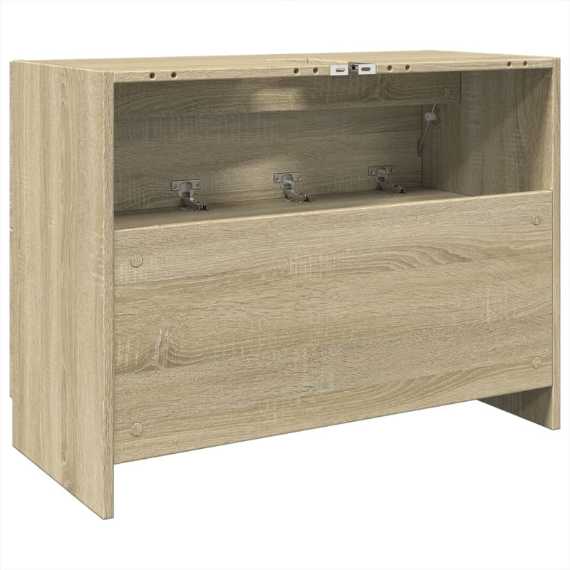 Waschbeckenunterschrank Sonoma-Eiche 78x37x59 cm Holzwerkstoff