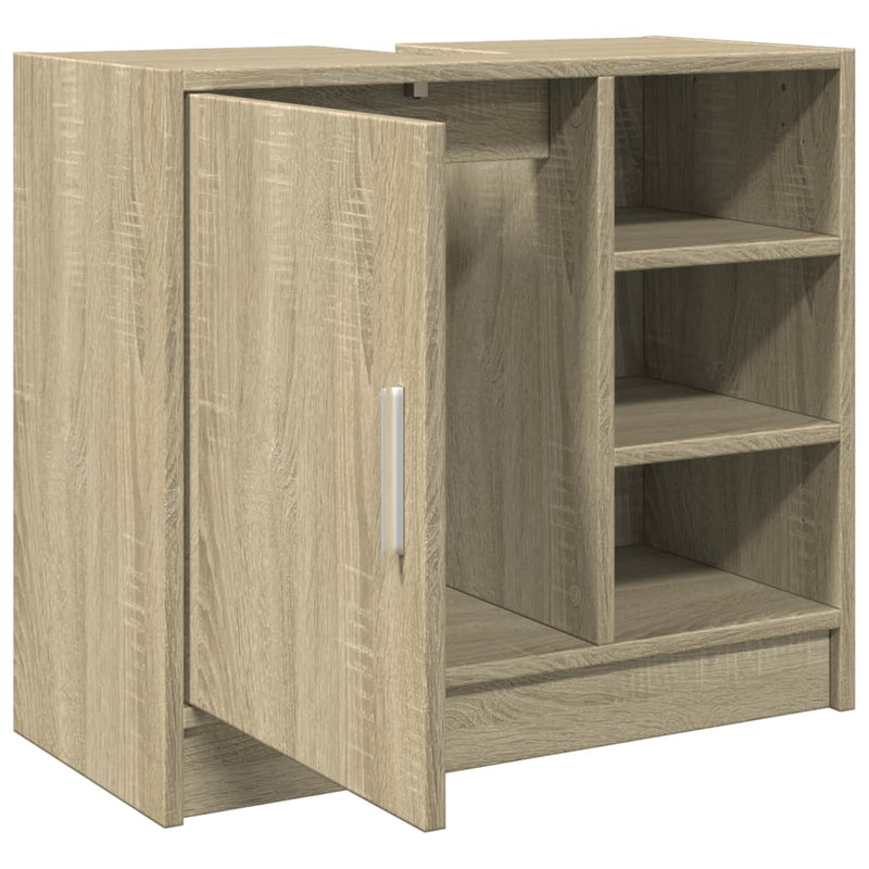 Waschbeckenunterschrank Sonoma-Eiche 63x29x55 cm Holzwerkstoff