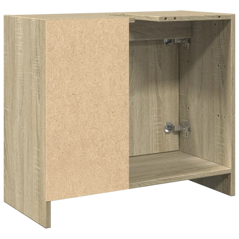 Waschbeckenunterschrank Sonoma-Eiche 63x29x55 cm Holzwerkstoff