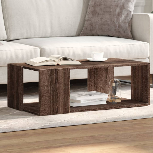 Couchtisch Braun Eichen-Optik 89,5x48x30 cm Holzwerkstoff