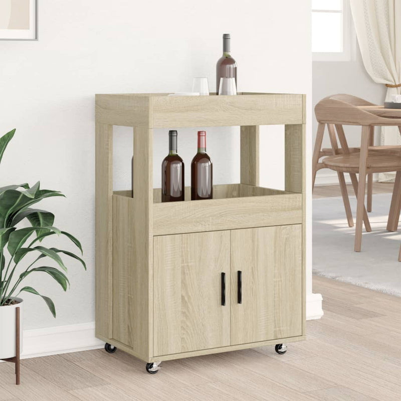 Barwagen Sonoma-Eiche 60x39,5x89 cm Holzwerkstoff