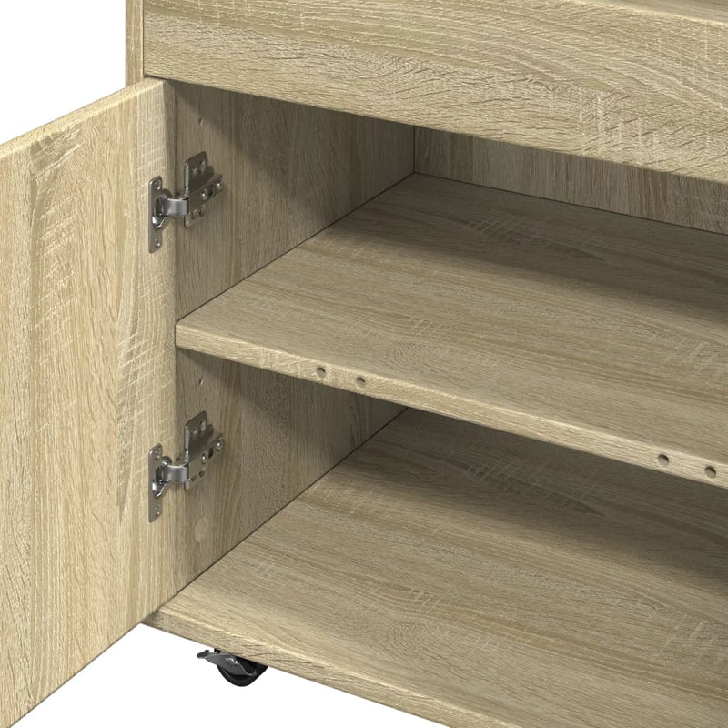 Barwagen Sonoma-Eiche 60x39,5x89 cm Holzwerkstoff