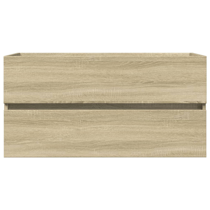 Waschbeckenunterschrank Sonoma-Eiche 90x38,5x45cm Holzwerkstoff