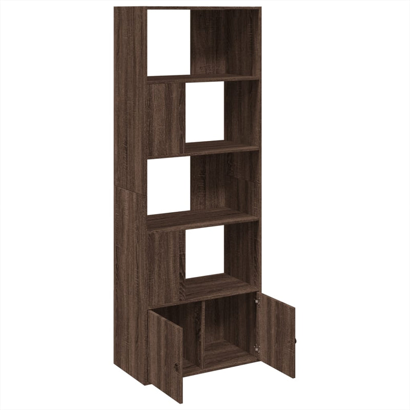 Bücherregal Braun Eichen-Optik 70x36x189 cm Holzwerkstoff