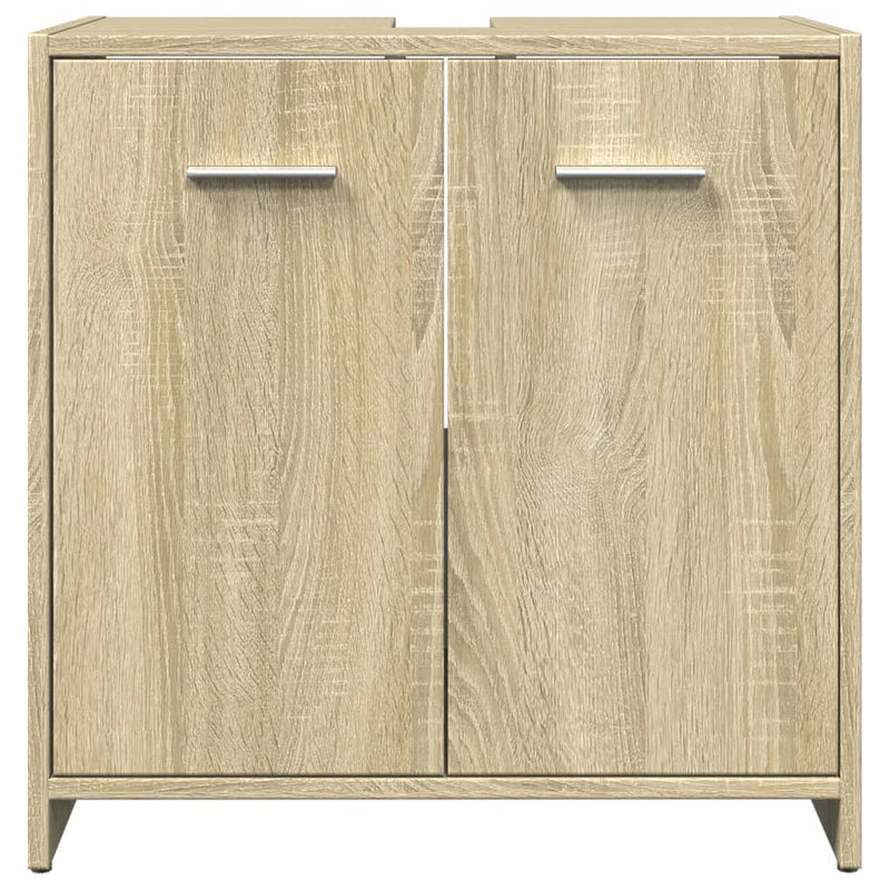 Waschbeckenunterschrank Sonoma-Eiche 60x33x60 cm Holzwerkstoff