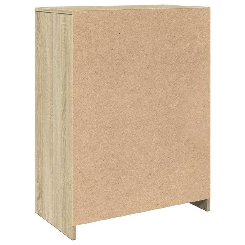 Badezimmerschrank Sonoma-Eiche 60x33x80 cm Holzwerkstoff