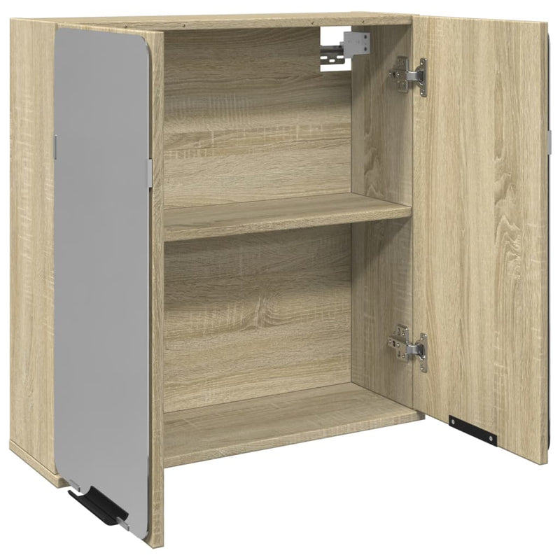 Bad-Spiegelschrank Sonoma-Eiche 64,5x20x66,5 cm Holzwerkstoff