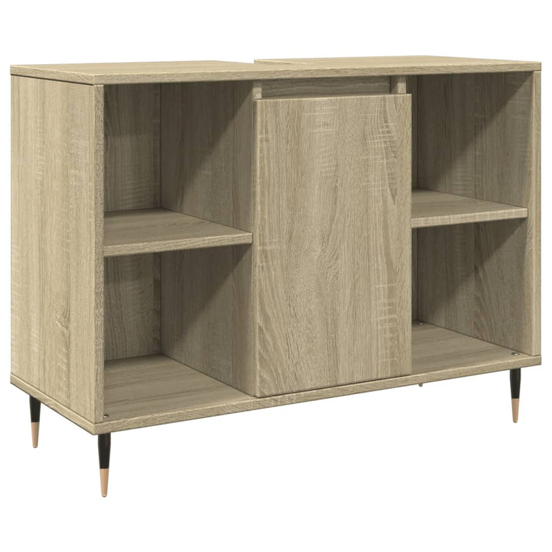 Badschrank Sonoma-Eiche 80x33x60 cm Holzwerkstoff