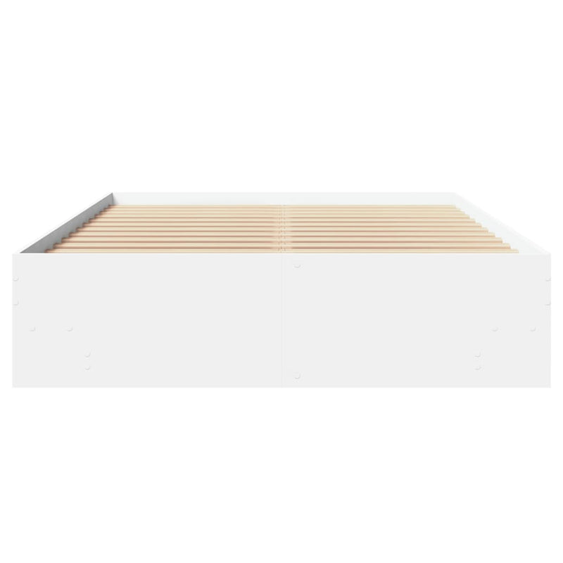 Bettgestell Weiß 140x190 cm Holzwerkstoff