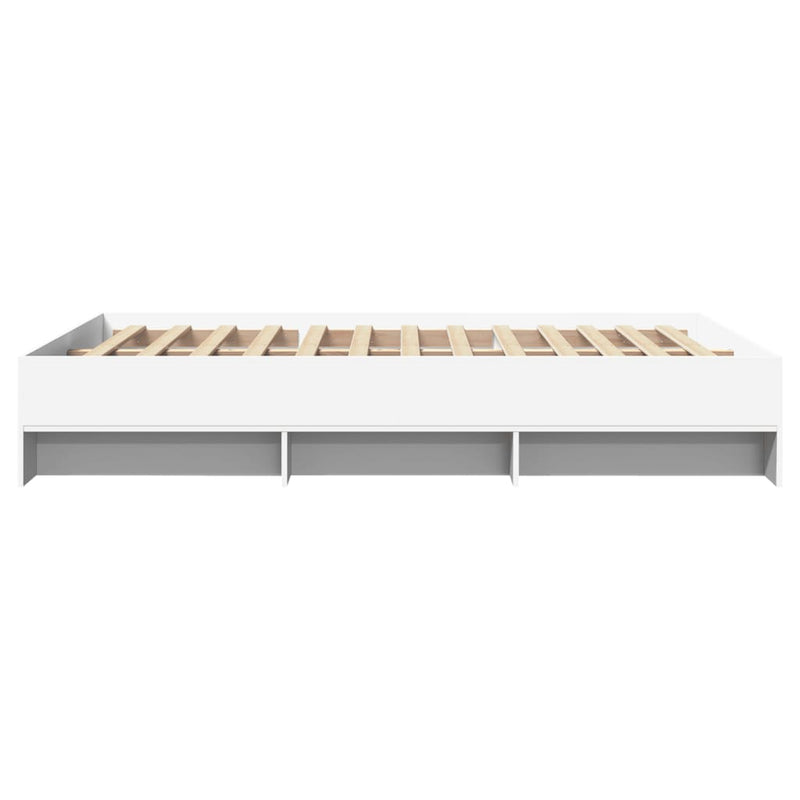 Bettgestell Weiß 140x190 cm Holzwerkstoff